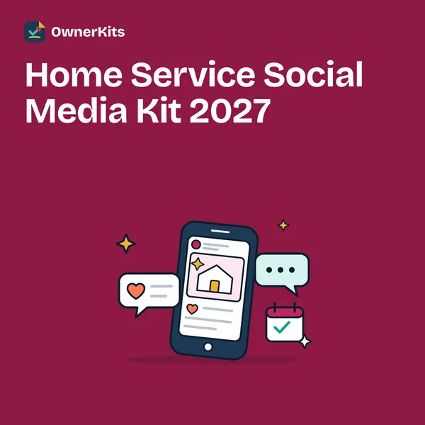 Home Service Social Media Kit 2027 thumbnail with a phone showing a social post